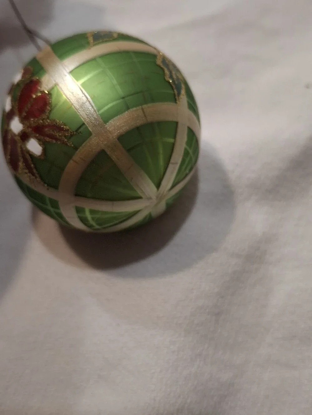 Vintage Waterford & Dept 56 Christmas Glass Ornament